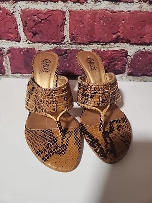 Carlos Santana Tacones Estampado Animal Cazadora Talla 8M Bin S14 Foto 1 de 4