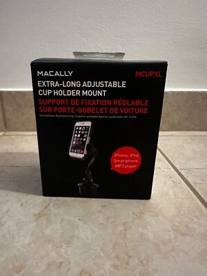 Universal Phone Holder. Cup Phone Holder. Macally. Car Phone Holder. Black. - Image 1 of 4