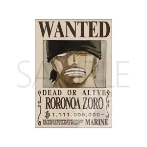 Roronoa Zoro - Official Japan Mugiwara Store Wanted Poster - 42x30 Cm - Sealed - Zdjęcie 1 z 1