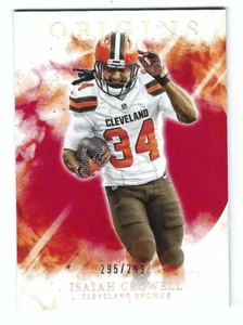 2017 Panini Origins Isaiah Crowell #/299 Cleveland Browns Georgia  - Picture 1 of 3