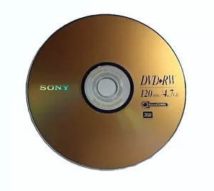 5 SONY Blank DVD+RW 4x Branded Logo 4.7GB Rewritable DVD Disc in Paper Sleeves - Picture 1 of 4