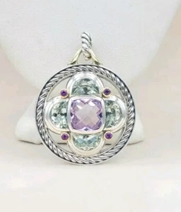 David Yurman Renaissance Half Moon Oversized Pendant Enhancer - Picture 1 of 1