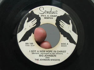 Big Johnson & Johnson Singers Sendus 45 Memphis Deep Soul Black Gospel Funk RARE - Picture 1 of 9