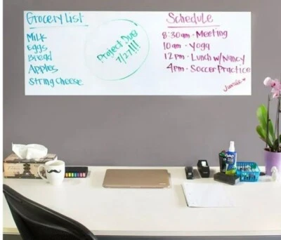 Lot of 2 Dry Erase Peel & Stick QC Quick Cover Rolls Contact Brand  18 x 14" New - Image 1 of 4