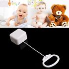 ABS Eight-tone Ring Rope White DIY Baby Toy Pull Ring Music Box  Hand-eye