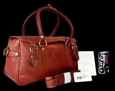 NWT Vintage Ghurka SM Kilburn Chestnut Vintage Leather Shoulder Crossbody Bag - Image 1 of 4