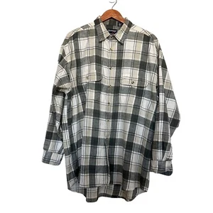 Revenge Shirt Makers Mens Sz 2XL Plaid Flannel Long Sleeve Shirt - Picture 1 of 6