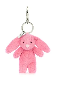 Jellycat Official Bashful Pink Bunny Plush Bag Charm (BRAND NEW) NWT - Picture 1 of 4