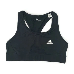 Adidas Sport Bra Woman Size M Black Racerback - Picture 1 of 9