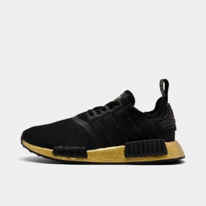 Adidas Originals NMD R1 scarpe casual grandi bambini nero oro taglia 4 - Foto 1 di 10