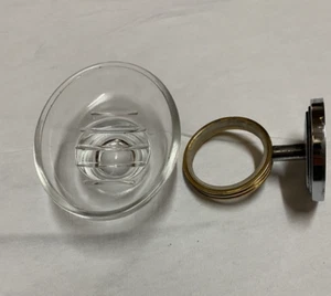 Ginger Brass Soap Holders With Glass Dish Original From Carver Yachts - Picture 1 of 5