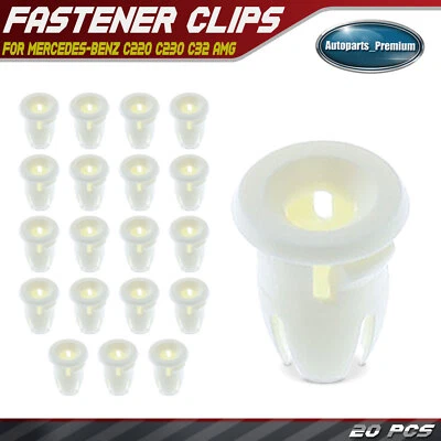 20 piezas ojal de inserción de clip de moldura de nailon de 9 mm para Mercedes-Benz C220 C230 C32 AMG Foto 1 de 4