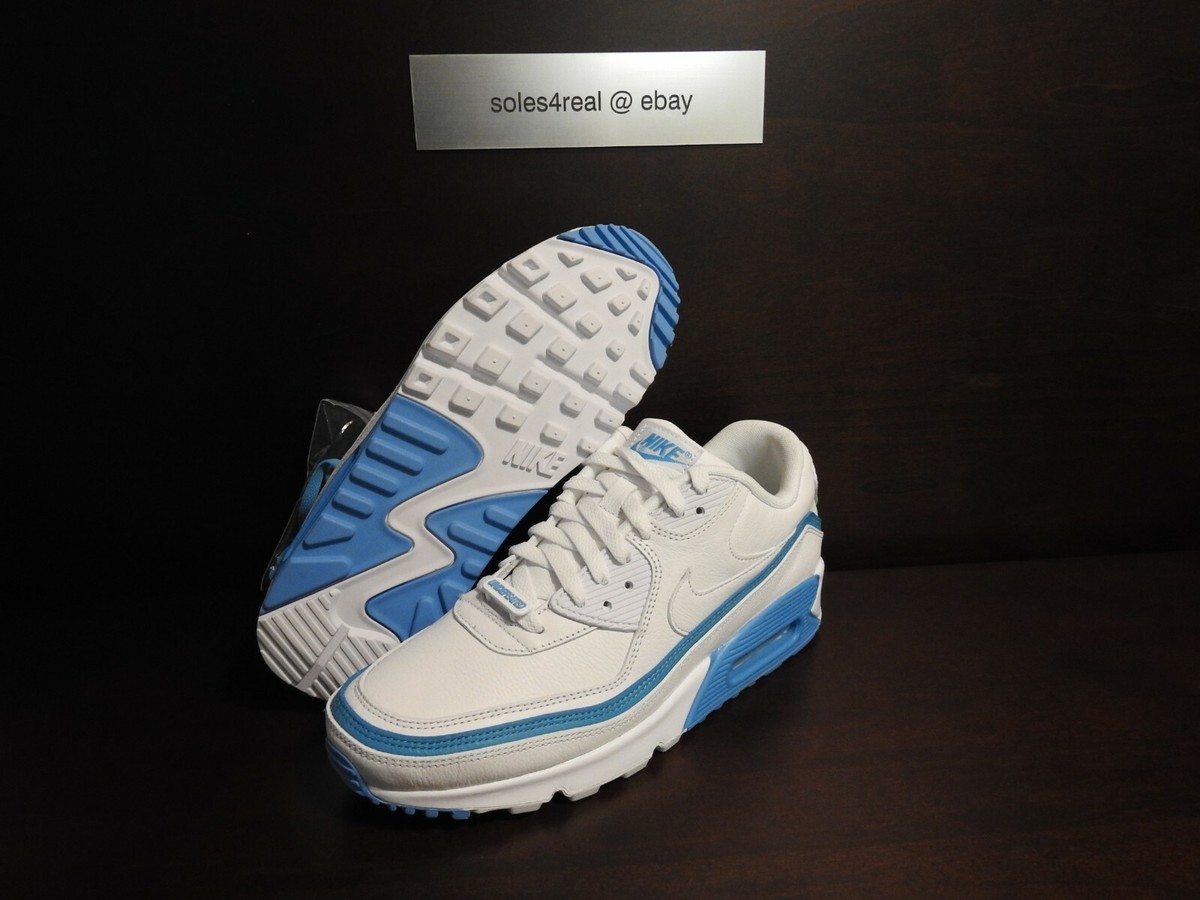 Nike Undefeated x Air Max 90 White Blue Fury for Sale