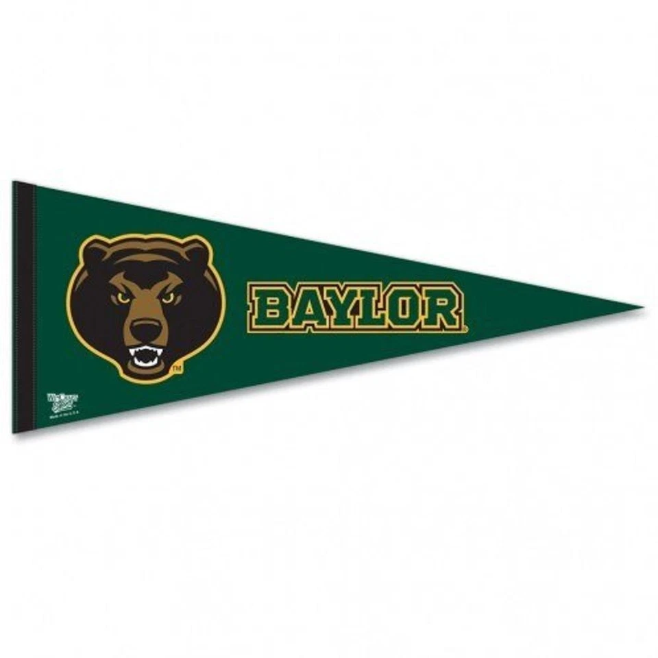 Baylor Bears 12x30 Premium Wool Pennant [NEW] NCAA Sign Banner Wall Cave - Image 1 of 1