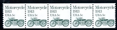 USA 1981 Transportation 5¢ Sc #1899 Plate Number Strip of 5 Plate #1 MNH L388 - Image 1 of 4