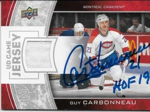 Signed Guy Carbonneau Montreal Canadiens 8x10 Hall Of Fame Inscription Original - Picture 1 of 2