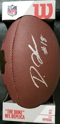 Diontae Johnson Signed Replica NFL Game Ball The Duke Pittsburgh Steelers PROOF - Image 1 of 3