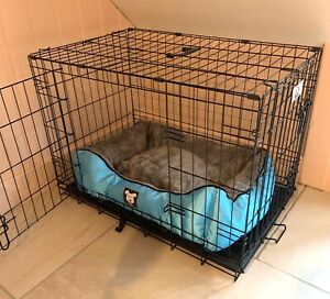 Folding Metal Dog Cage By Mr Barker Puppy Training Crates 5 sizes 24-42 Inch 