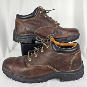 Timberland PRO Mens Size 14 W Wide Titan Oxford Soft Toe Work Boots 47015 Brown