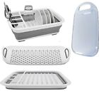 Collapsible Dish Drying Rack And Drainboard Set Portable Camp Dish Drainer Dinne