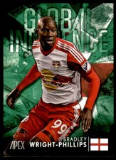 2016 Topps Apex MLS Global Influence Green #GIBWP Bradley Wright-Phillips /50