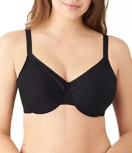 Wacoal Perfect Primer Underwire T-Shirt Bra Women's 40B Black Padded JDM098 - Picture 1 of 8