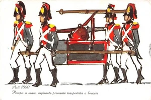6-42) MINISTERO INTERNI VIGILI FUOCO ASTI 1800 POMPA ASPIRANTE PREMENTE - Picture 1 of 2