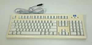 Vintage HP Mechanical USB Keyboard KU-9970 C4772-60101 PS/2 - Tested - Picture 1 of 8