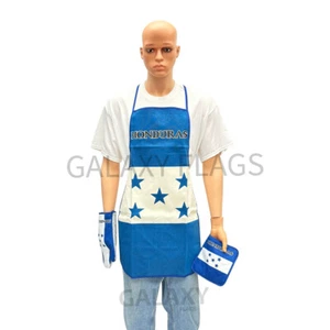 Juego de 3 piezas de cocina y barbacoa Honduras con delantal horno guante bache bandera de Honduras - Imagen 1 de 5