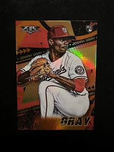 2022 Topps Fire Josiah Gray RC Orange Flame Foil Parallel SP #180/299 Nationals - Picture 1 of 2