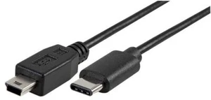 PRO SIGNAL - USB-C mannelijk naar USB 5-pins mini B mannelijk USB 2.0-snoer, 1 m - Afbeelding 1 van 1