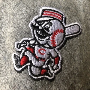 Cincinnati Reds Hat Mr Red Throwback New Era 59FIFTY Gray Wool Fitted Size 7 1/2 - Picture 1 of 9