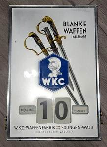 Calendario de publicidad mecánica escaso de Weyersberg, Kirschbaum & Co. (WKC) - Imagen 1 de 8