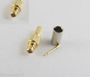MMCX Male Plug Straight Crimp RG174 RG316 LMR100 RG179 RG188 Cable RF Connector - Picture 1 of 6