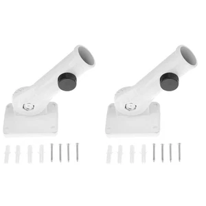 2 Sets Fahnenmasthalterung Verstellbare Einstellbarer Flaggenmolderhalter - Bild 1 von 12