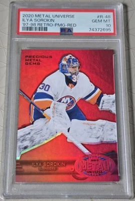 Ilya Sorokin RC '20 METAL UNIVERSE 💥PRECIOUS METAL GEMS💥 ~/100 GEM MINT PSA 10 - Image 1 of 4