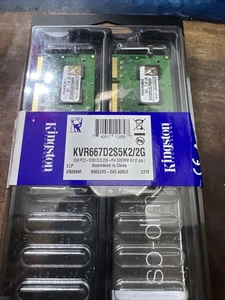 2GB DDR2 PC2-5300 SODIMM (Kingston KVR667D2S5K2/2G Equivalent) Memory RAM - Picture 1 of 4