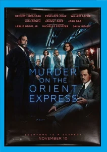 Orig 2017 MURDER ON THE ORIENT EXPRESS 48x70 Bus Shelter Poster DEPP Cruz DAFOE - Picture 1 of 1