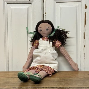 Vintage Anhänger Puppe Stoffpuppe wie vorgefunden - Bild 1 von 6