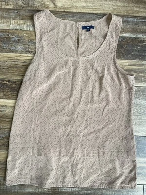 Blusa sin mangas para mujer Gap talla XS rubor sin mangas negra punteada en capas Foto 1 de 4