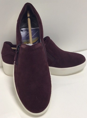 Mocassini sneakers Clarks donna Layton Step bordeaux scamosciati taglia 8 5