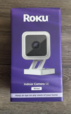 New Sealed Roku Indoor Camera SE WiFi Connected Smart Home Wired Security Camera - Image 1 of 4