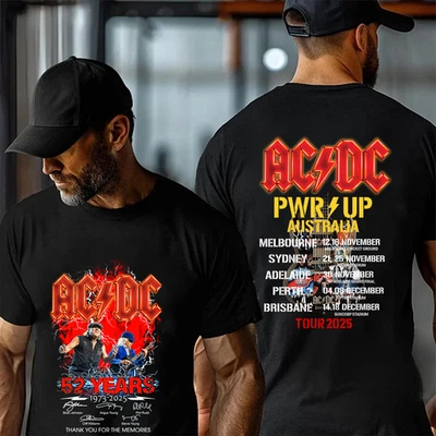 2 sided AC/DC POWER UP Tour 2025 52 Years Anniversary T-Shirt, Acdc Tshirt - image 1 of 4