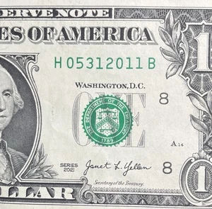 May 31, 2011 (H 05312011 B) BIRTHDAY Note $1 One Dollar Bill - Picture 1 of 3
