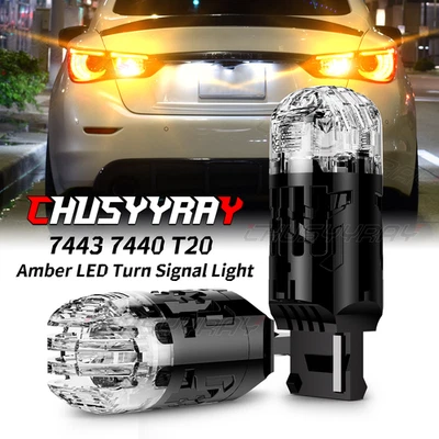 Luz de señal de giro trasera LED ámbar para Toyota Yaris 2007-2020 - 7443 7440 T20 Foto 1 de 4