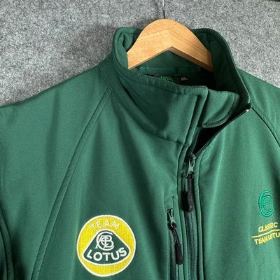 Classic Team Lotus Jacket Mens XXL Green Softshell Zipped Motorsport Embroidered - Image 1 of 4