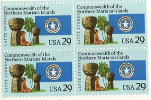 NORTHERN MARIANA ISLANDS--Block of 4 Collectible Stamps--FREE SHIPPING - Picture 1 of 1