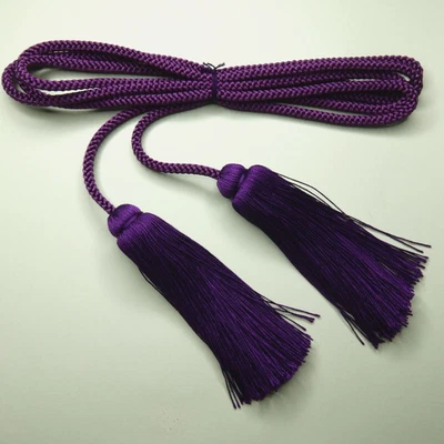 Fusa Himo, cuerda para atar una bolsa de espada, morado, 180 cm, hecho en Japón Foto 1 de 3