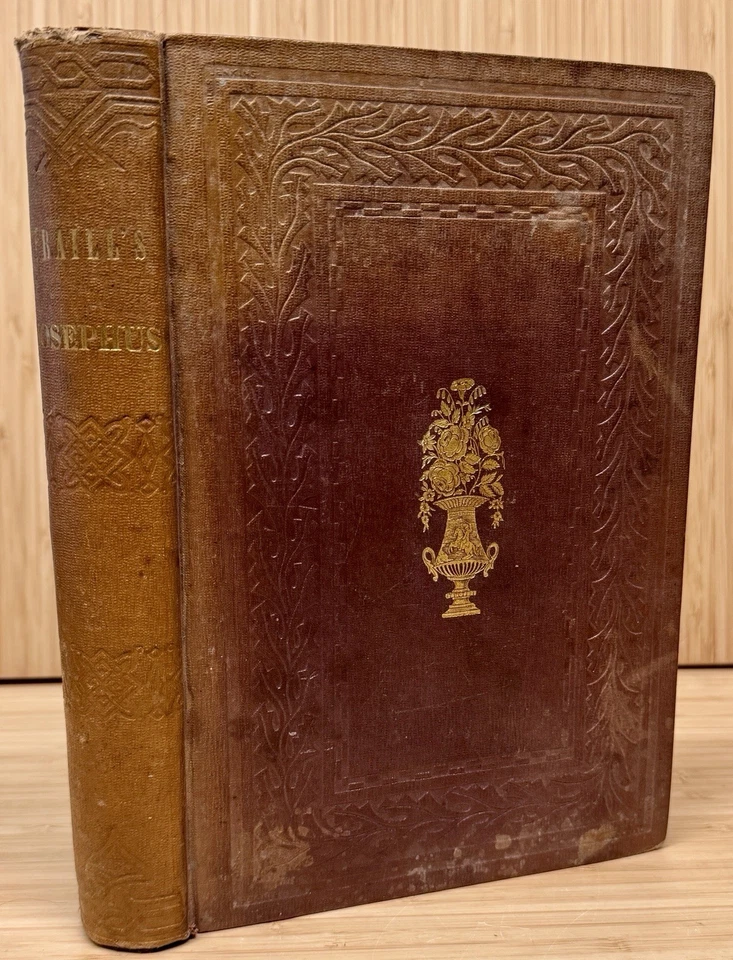 Old 1847 Works of Flavius Josephus A New Translation Rev ROBERT TRAILL Volume 1 Foto 1 de 4