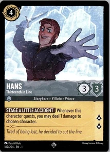 Hans - Thirteenth in Line - Super Rare - The First Chapter - 180/204 - NM - Regu - Picture 1 of 2